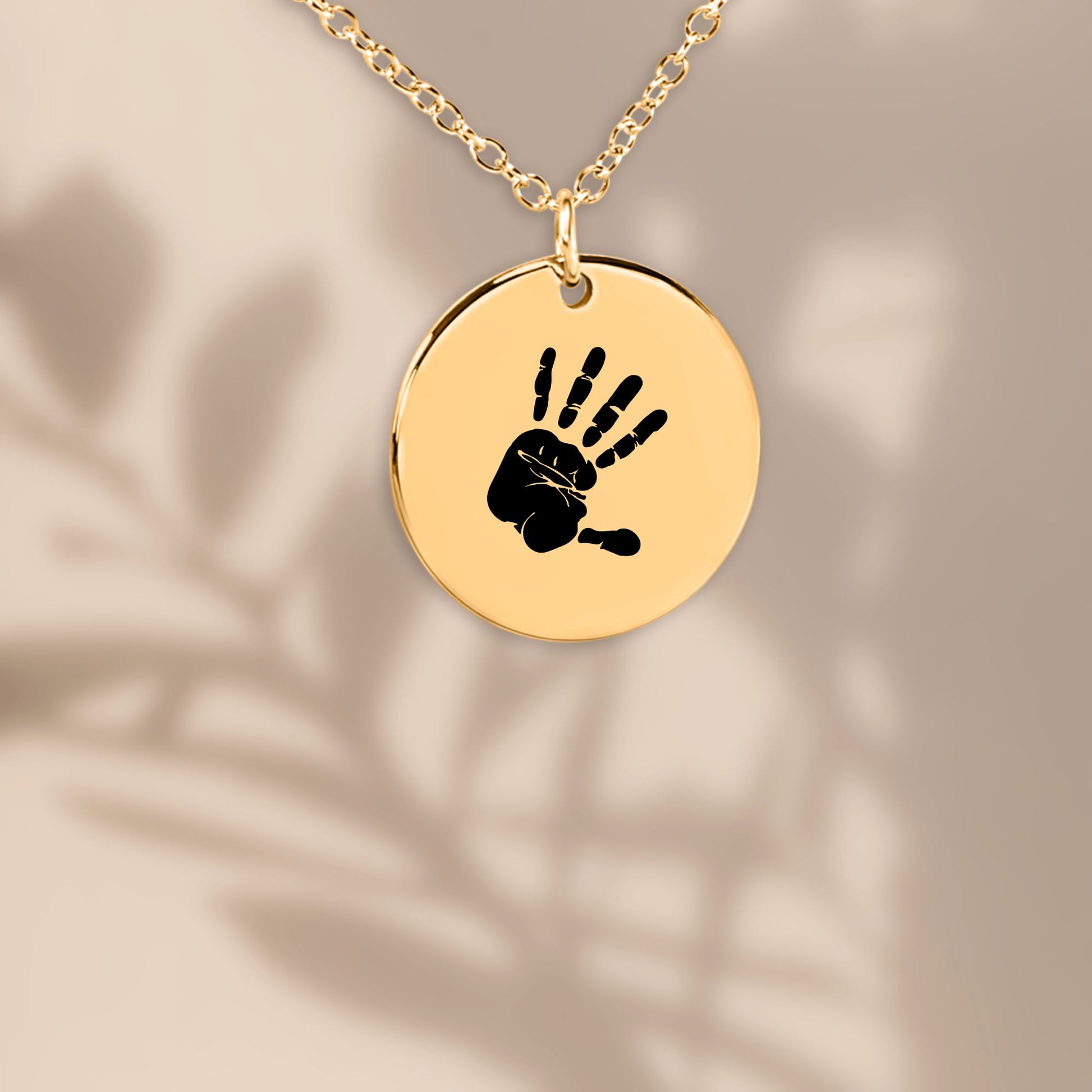 Halskette mit graviertem Handabdruck – personalisiertes Erinnerungsstück